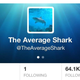 Illustration for article titled On Twitter, @TheAverageShark follows just one person